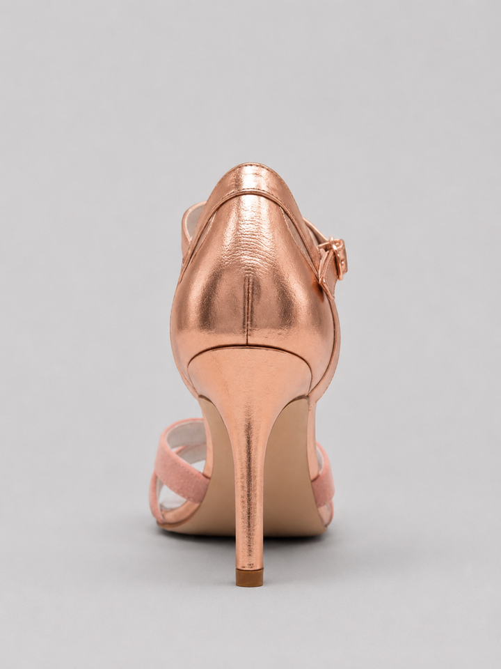 Women's T-Strap Heels - Cushioned Mid Heel product image | Invictora.com
