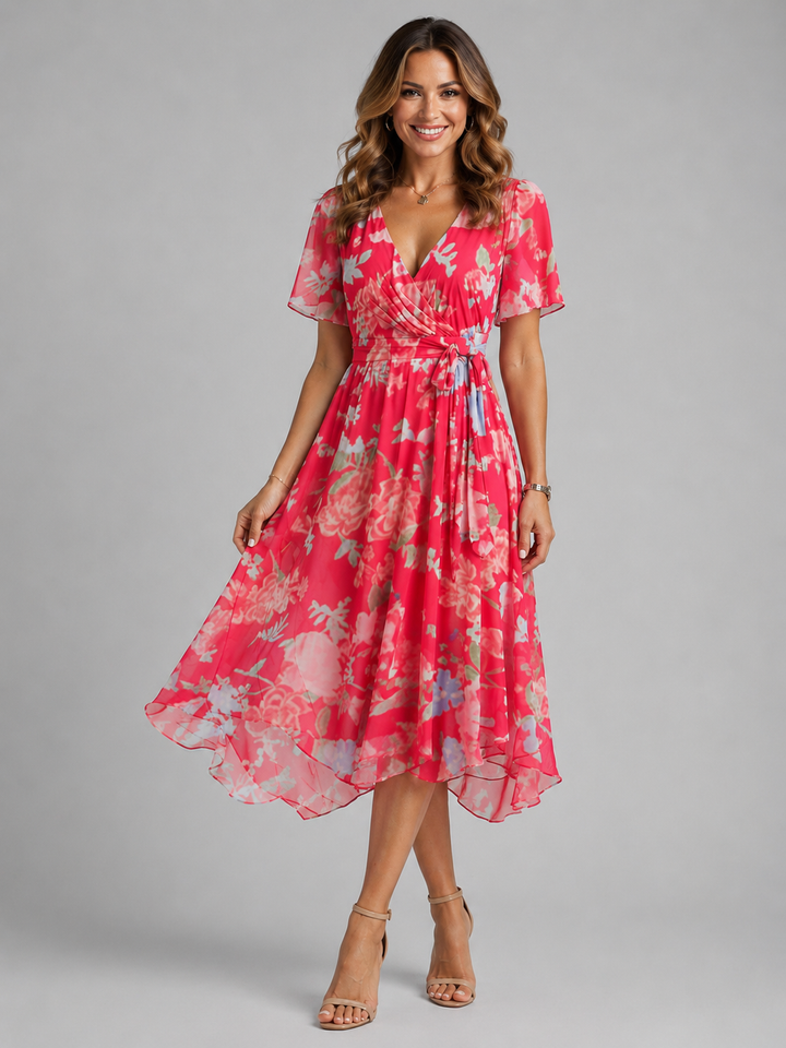 Women's Junia Floral Wrap Dress product image | Invictora.com