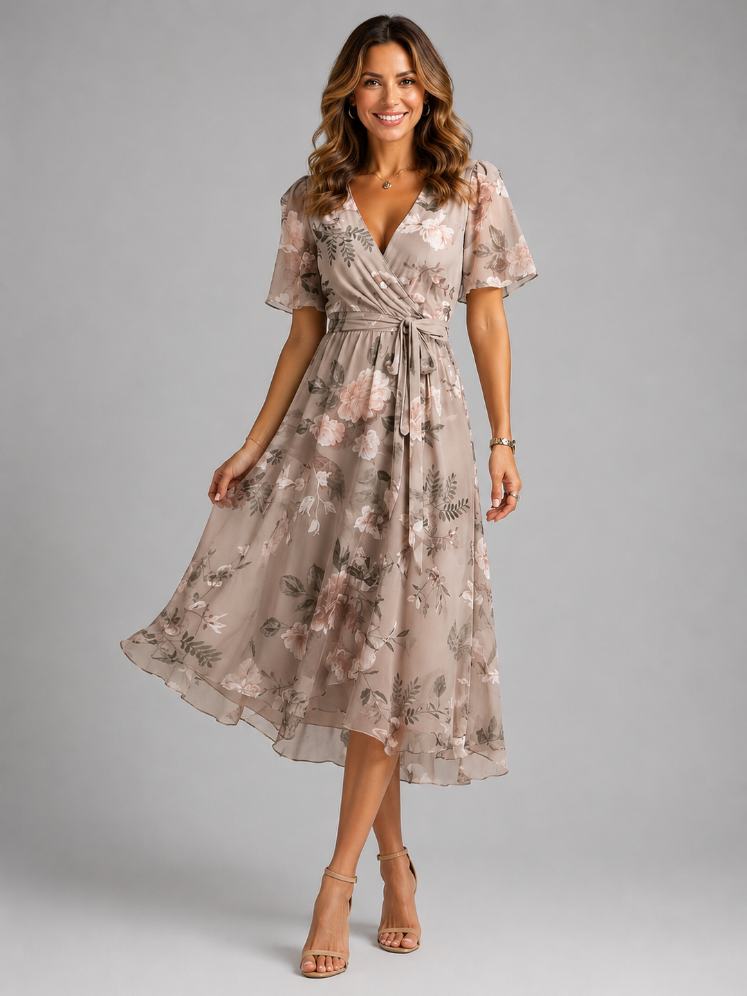 Women's Junia Floral Wrap Dress product image | Invictora.com