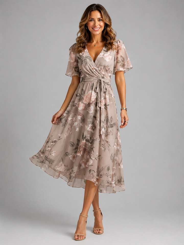 Women's Junia Floral Wrap Dress product image | Invictora.com