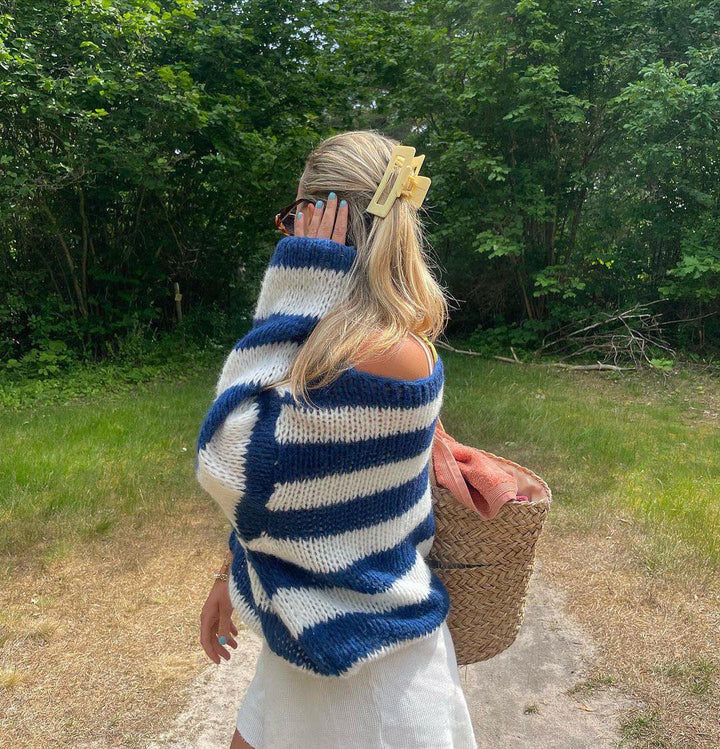 Women's Jumper – Oversized Striped Knit
