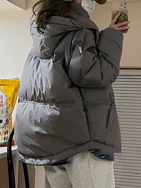Women's Puffer Jacket – Oversized Hooded