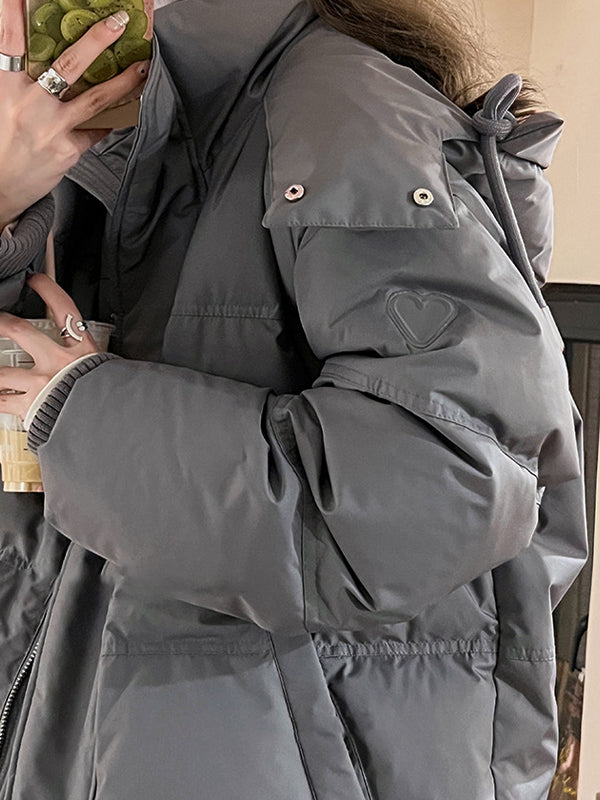 Women's Puffer Jacket – Oversized Hooded