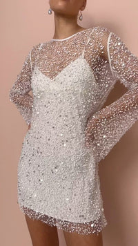 Women's Ava – Shimmering and Sophisticated Glitter Party Dress