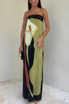 Women's Adonya Floral Maxi Dress in Green | Invictora.com