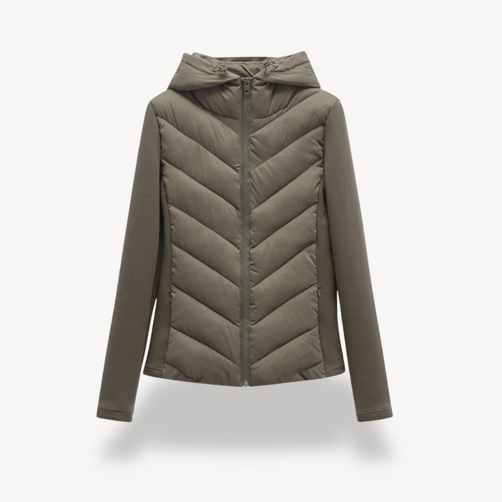 Women's Jacket – Chevron Quilted Hooded