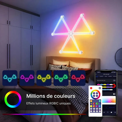 Barres fines LED murales RGB