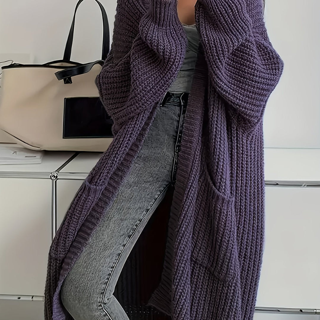 Women's Relaxed V-Neck Button-Up Cardigan