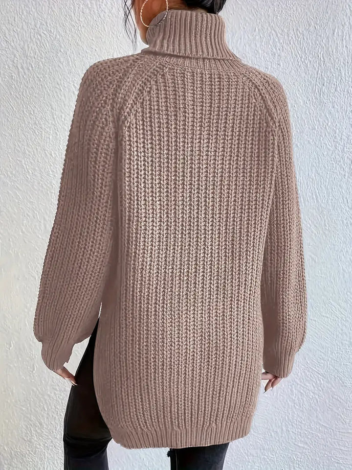 Women's Houstona Turtleneck in Khaki | Invictora.com