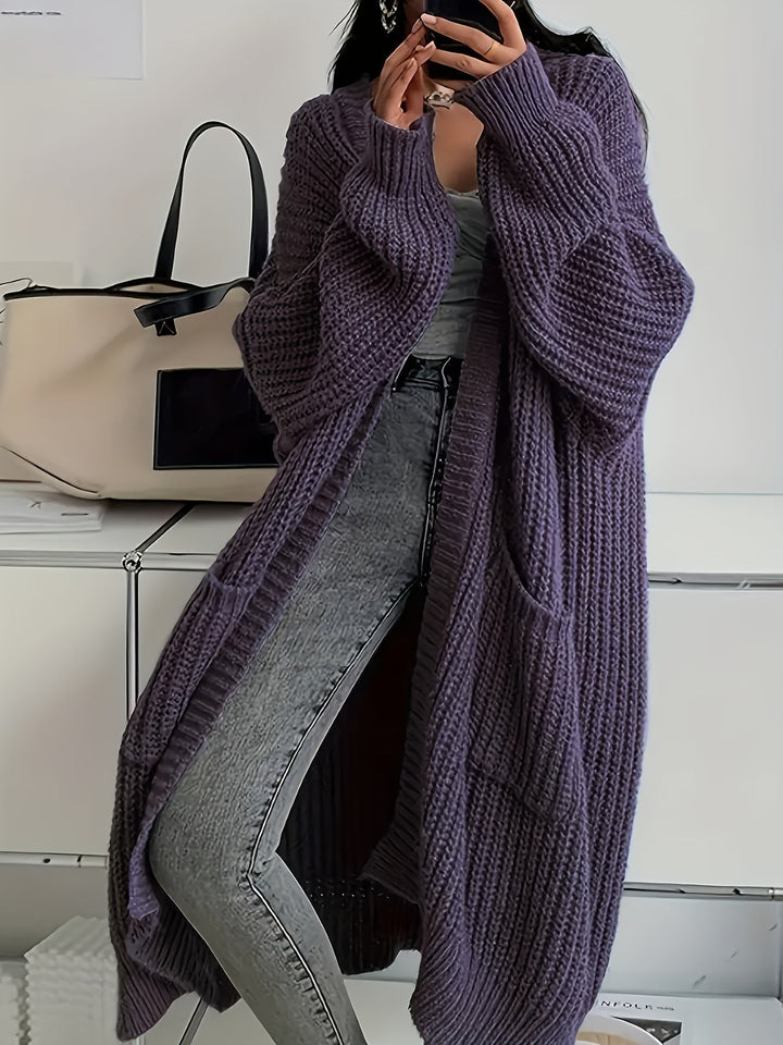 Women's Relaxed V-Neck Button-Up Cardigan
