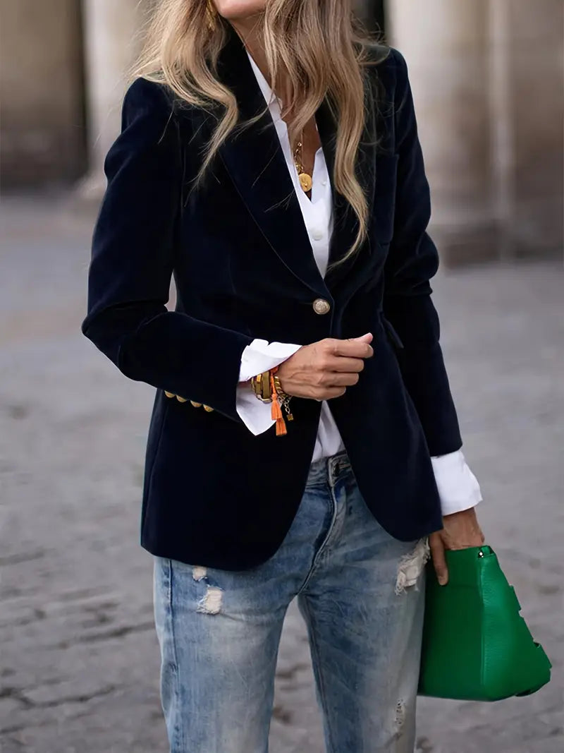 Women's Blazer – Fitted Single-Breasted Tailored