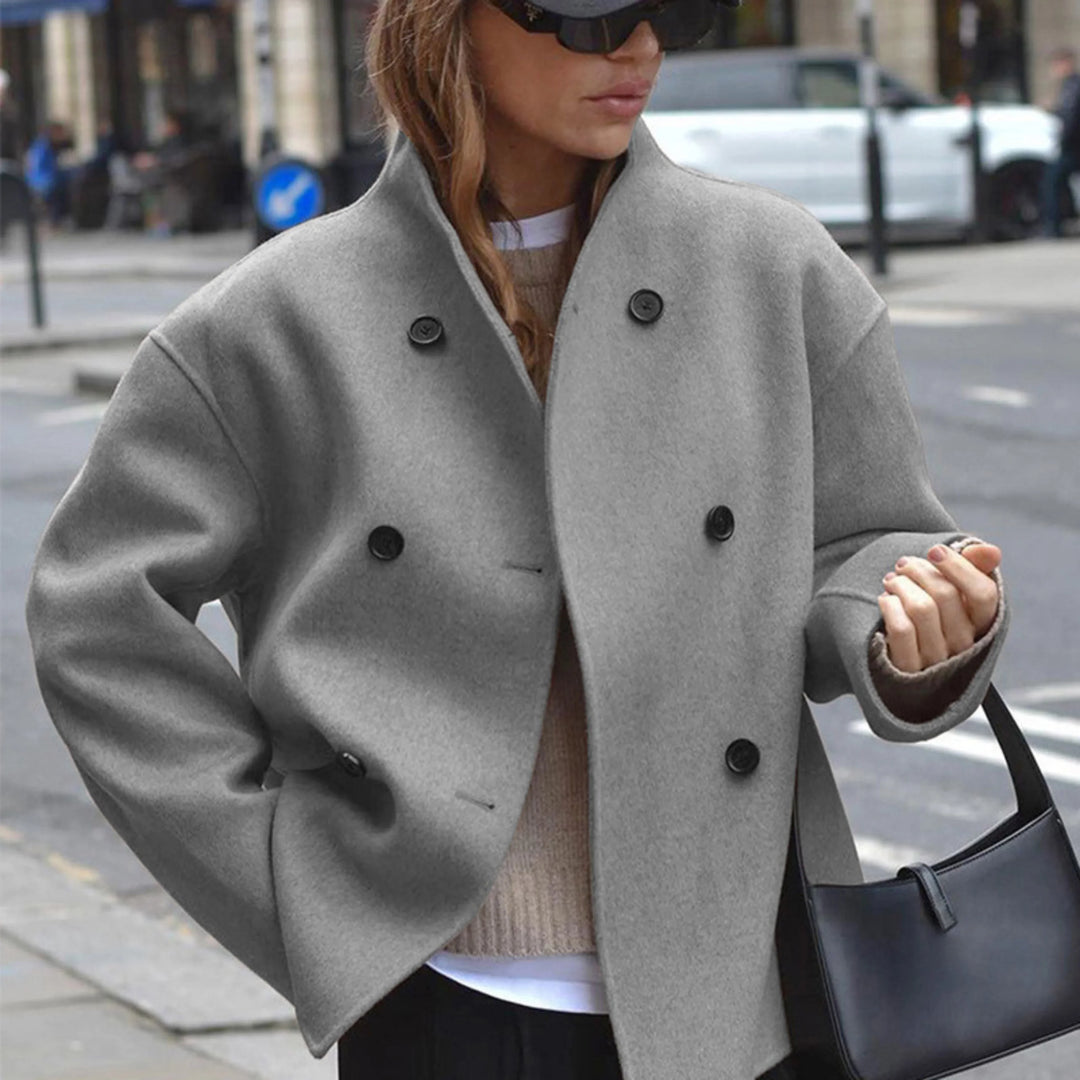 Women's Cosy Long Sleeve Stand Collar Coat