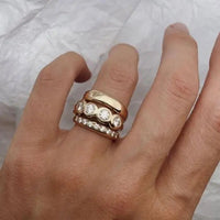 Women's Renaissance Band Ring Set