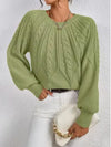 Women's Cable Knit Sweater – Crew Neck