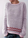 Women's Jumper – Striped Knit Sweater