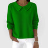 Women's Rounded Knit Collared Jumper