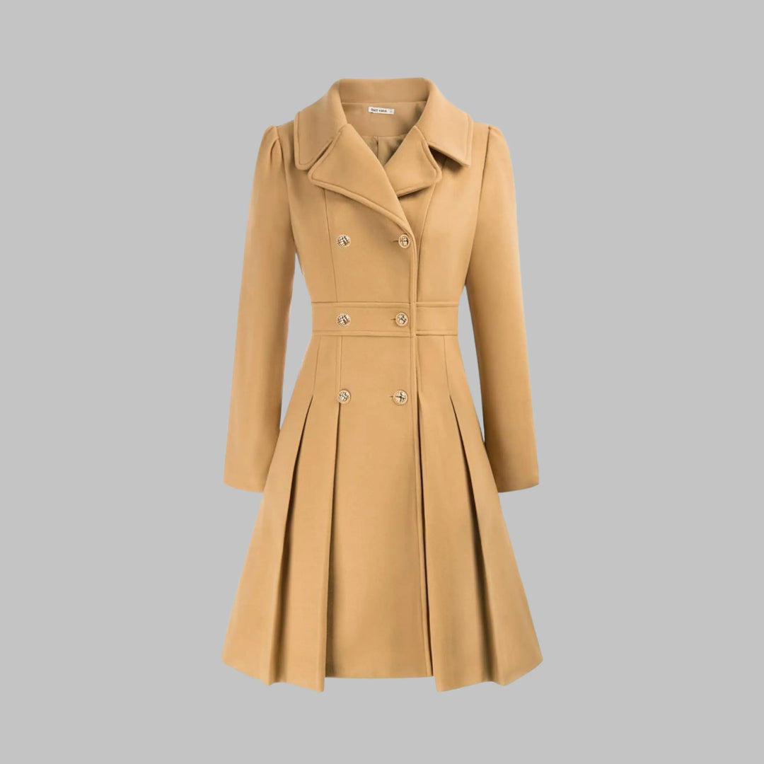 Women's Double Button Long Sleeve Coat