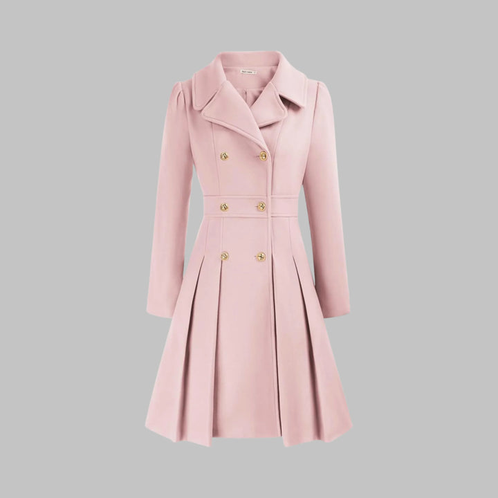 Women's Double Button Long Sleeve Coat