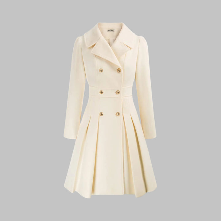 Women's Double Button Long Sleeve Coat