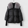 Women's Quilted Toggle Collared Puffer Jacket – Faux Fur