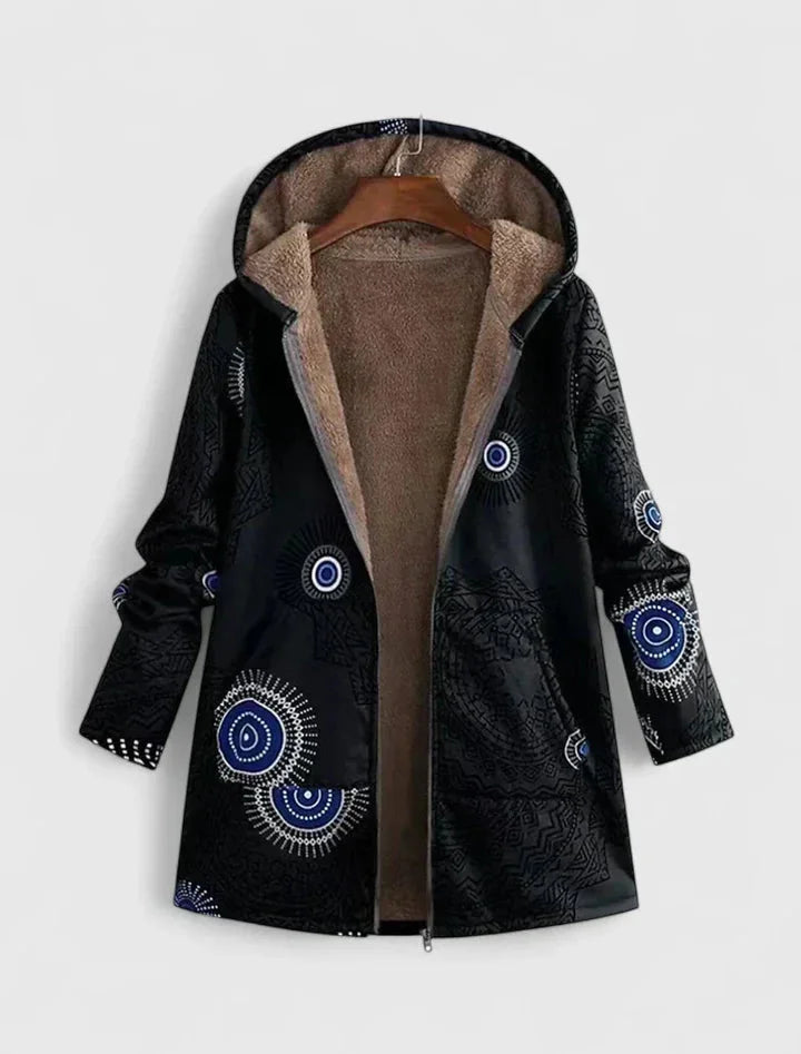 Women's Borg Zip-Up Hood Parka – Fleece Lined