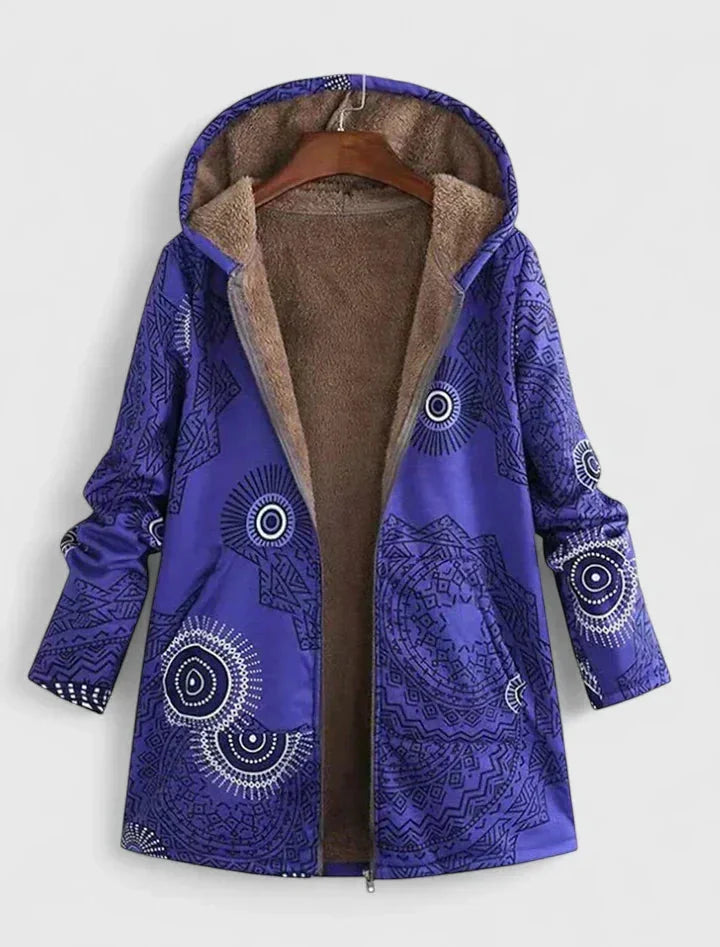 Women's Borg Zip-Up Hood Parka – Fleece Lined