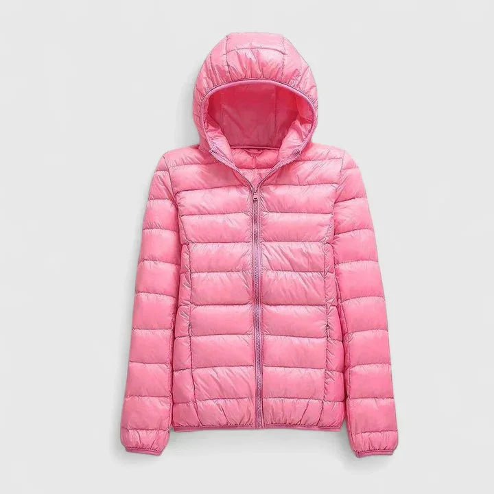 Women's Packable Quilted Zip-Up Puffer Jacket