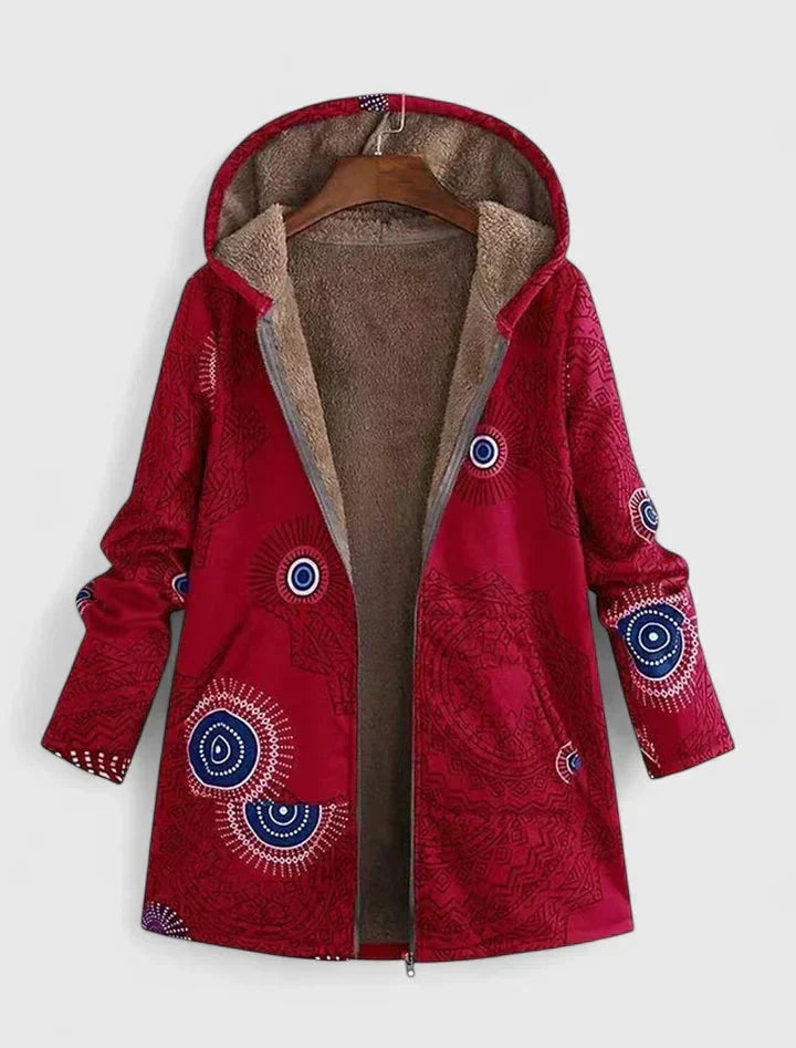 Women's Borg Zip-Up Hood Parka – Fleece Lined