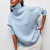 Women's Knit Roll Neck Jumper – Ribbed Cuffs