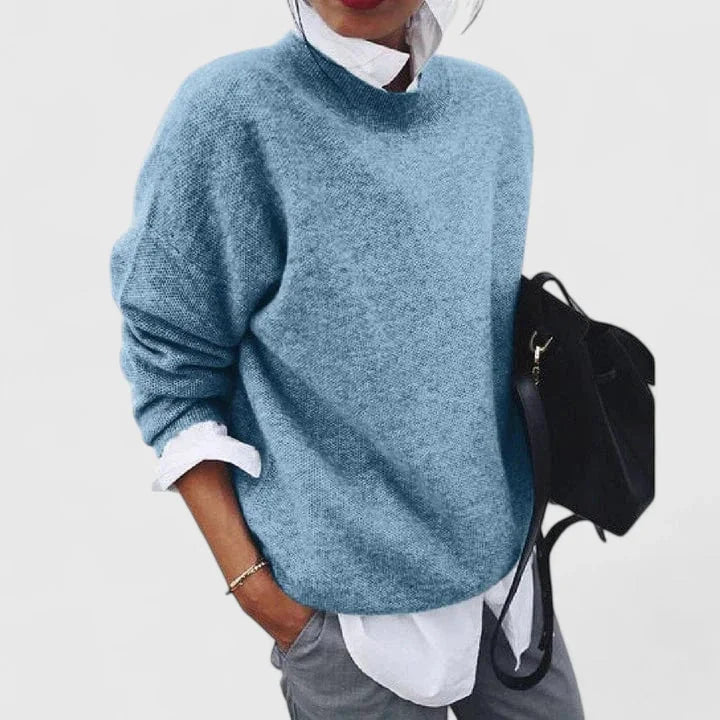 Women's Knit Crew Neck Jumper – Relaxed Fit