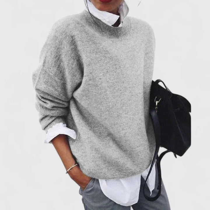 Women's Knit Crew Neck Jumper – Relaxed Fit