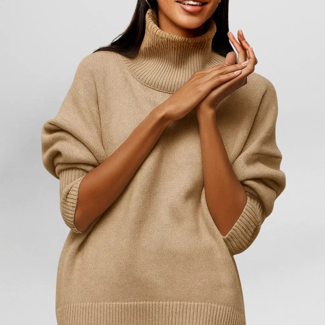 Women's Knit Roll Neck Jumper – Collar