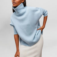 Women's Knit Roll Neck Jumper – Collar