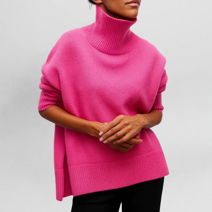 Women's Knit Roll Neck Jumper – Collar