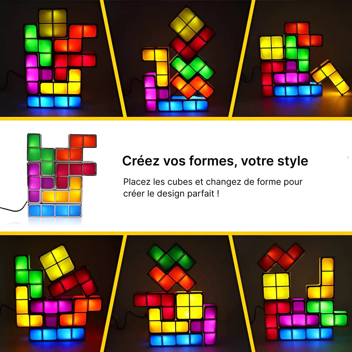 Lampe Tetris - Empilez, éclairez, impressionnez !