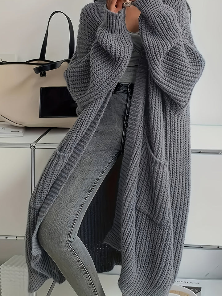 Women's Relaxed V-Neck Button-Up Cardigan