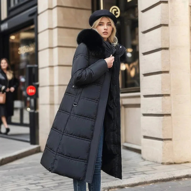 Women's Designer Winter Parka – Fur Hood
