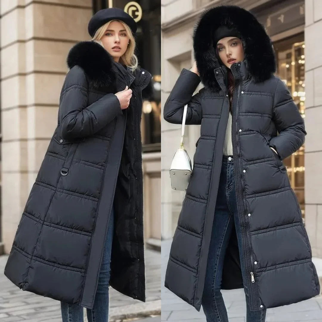 Women's Designer Winter Parka – Fur Hood