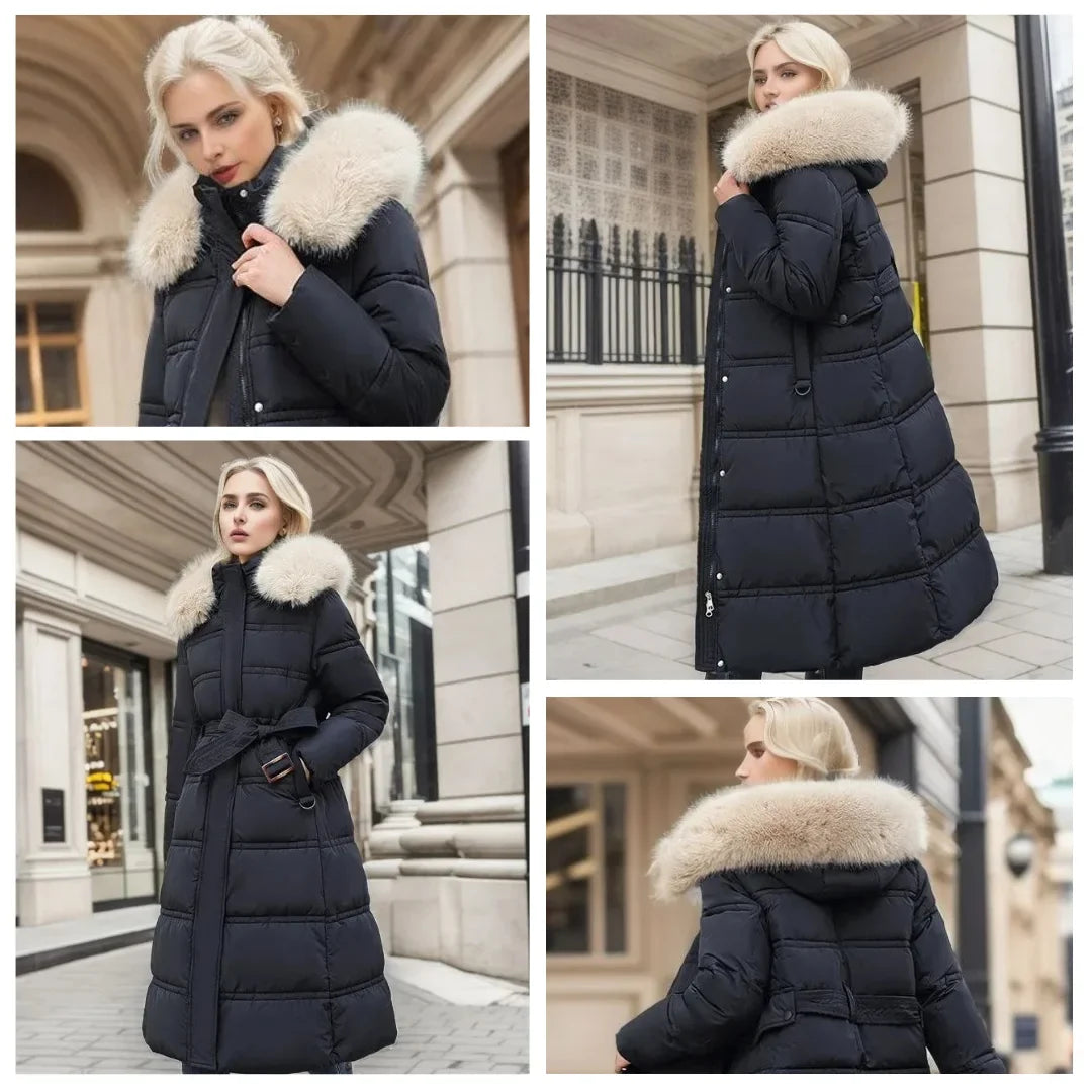 Women's Designer Winter Parka – Fur Hood