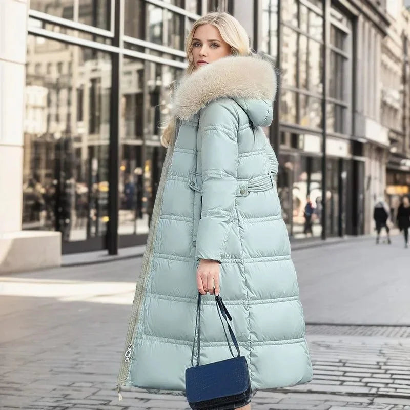 Women's Designer Winter Parka – Fur Hood