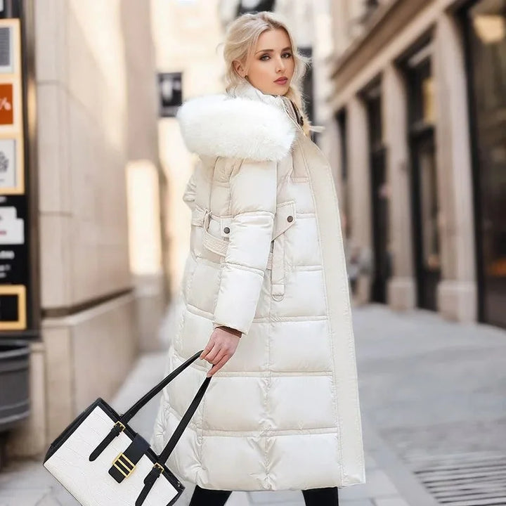 Women's Designer Winter Parka – Fur Hood