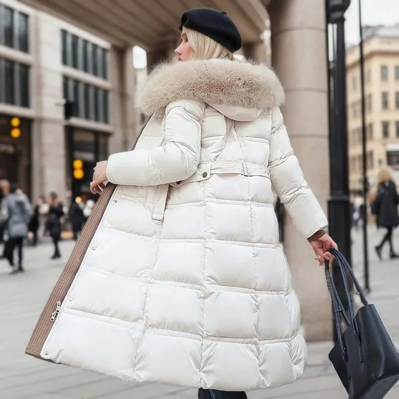 Women's Designer Winter Parka – Fur Hood