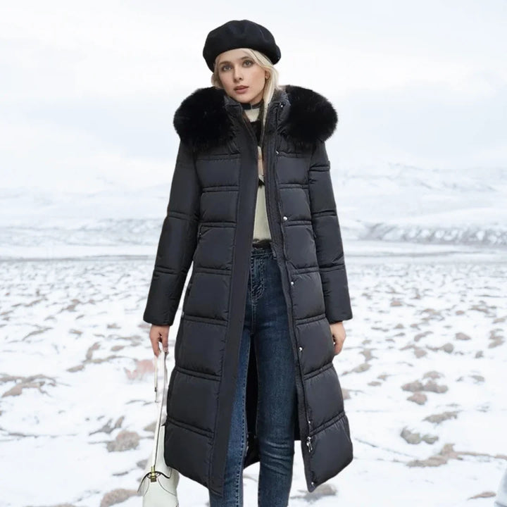 Women's Designer Winter Parka – Fur Hood