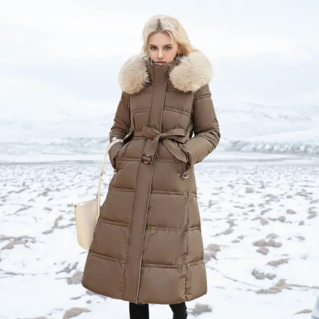 Women's Designer Winter Parka – Fur Hood