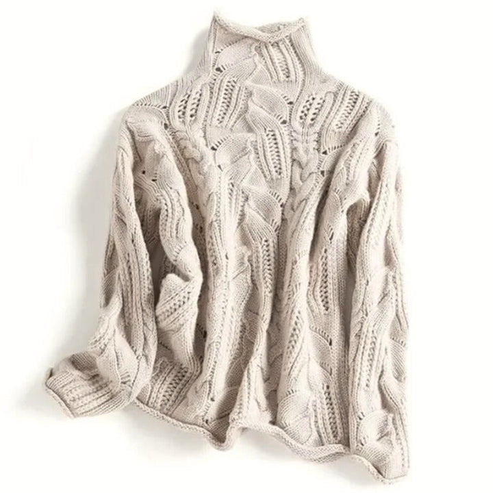 Women's Aurora Cashmere Sweater in Wavy Blue | Invictora.com