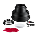 Ingenio Simplicity L838SM44 22-Piece Pan Set - Black