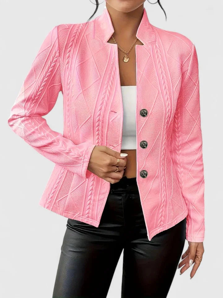 Women's Double-Breasted Quilted Blazer