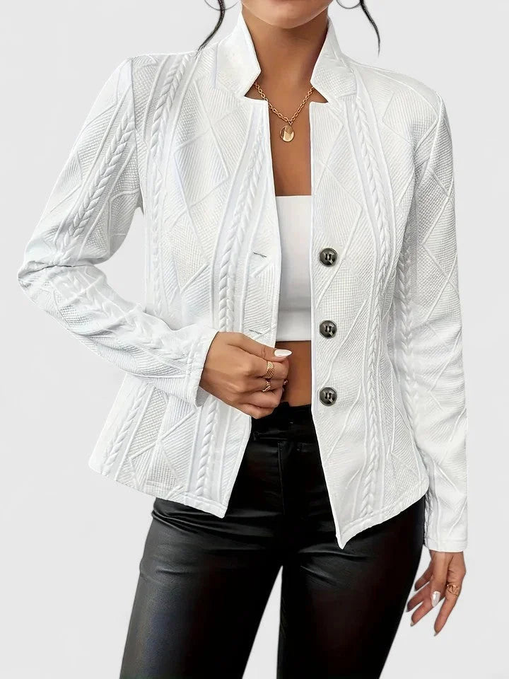Women's Double-Breasted Quilted Blazer