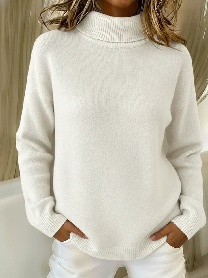 Women's Roux Turtleneck in Apricot | Invictora.com