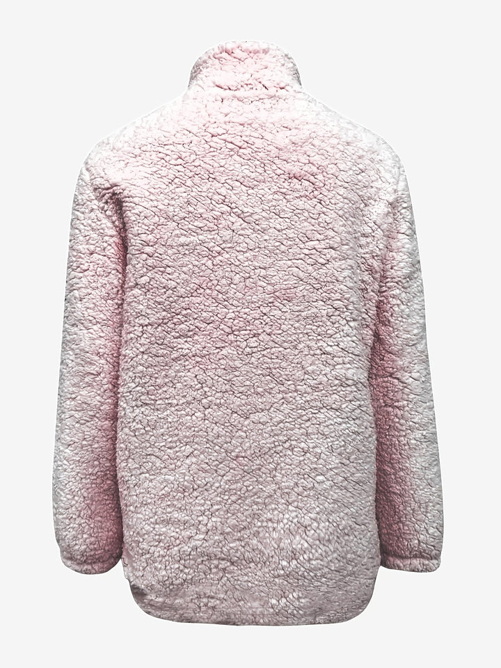 Women's Jumper – Relaxed Half-Zip Textured